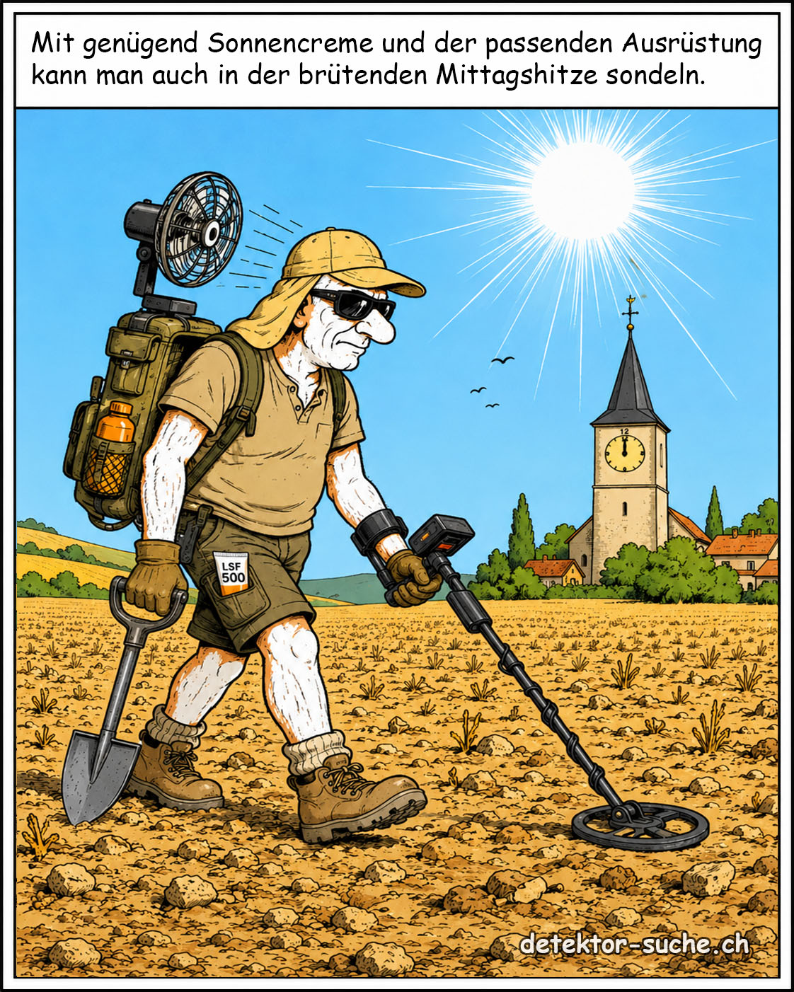brennende Mittagssonne