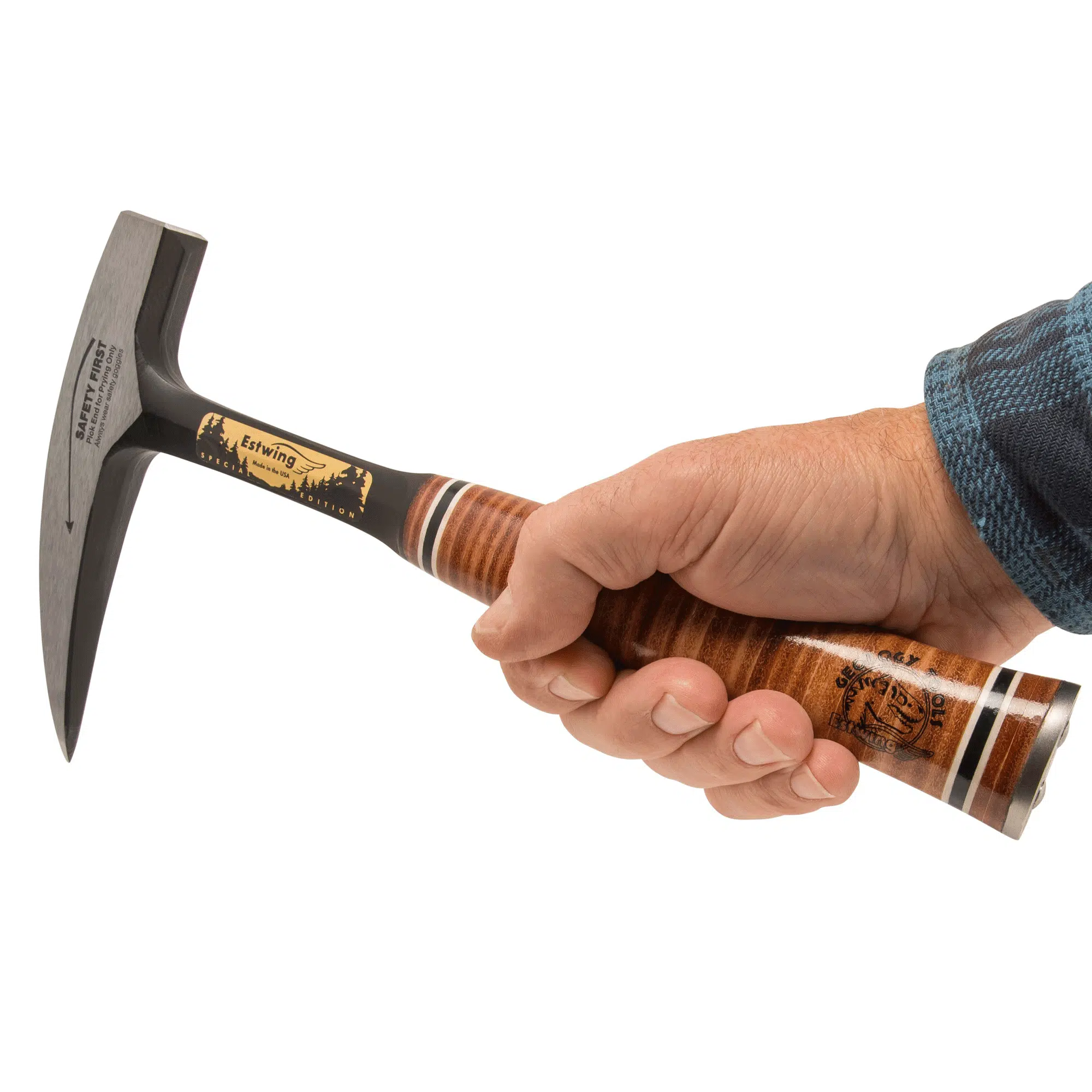 Estwing Geologenhammer / Pickhammer mit Ledergriff (Special Edition) E30SE
