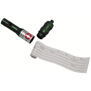 Schlüsselanhänger Notfall-Pfeife, Alu, groß, oliv