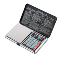 Hochwertige Digitale Feinwaage 0,1 gr bis 1000 gr, mit TASCHENRECHNER, schwarz