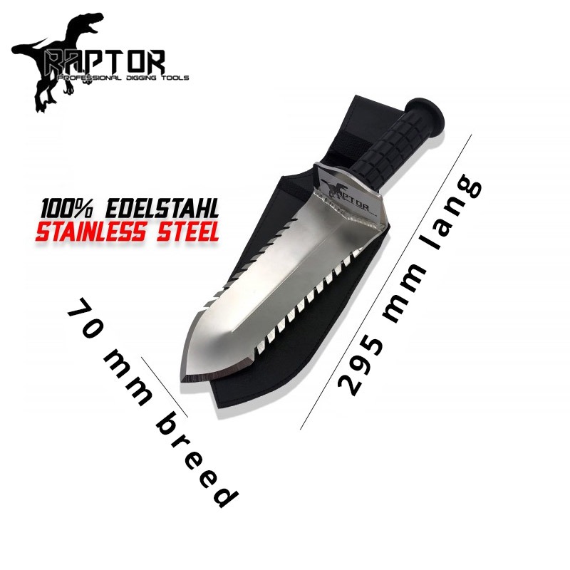 Raptor Edelstahl Grabungsmesser