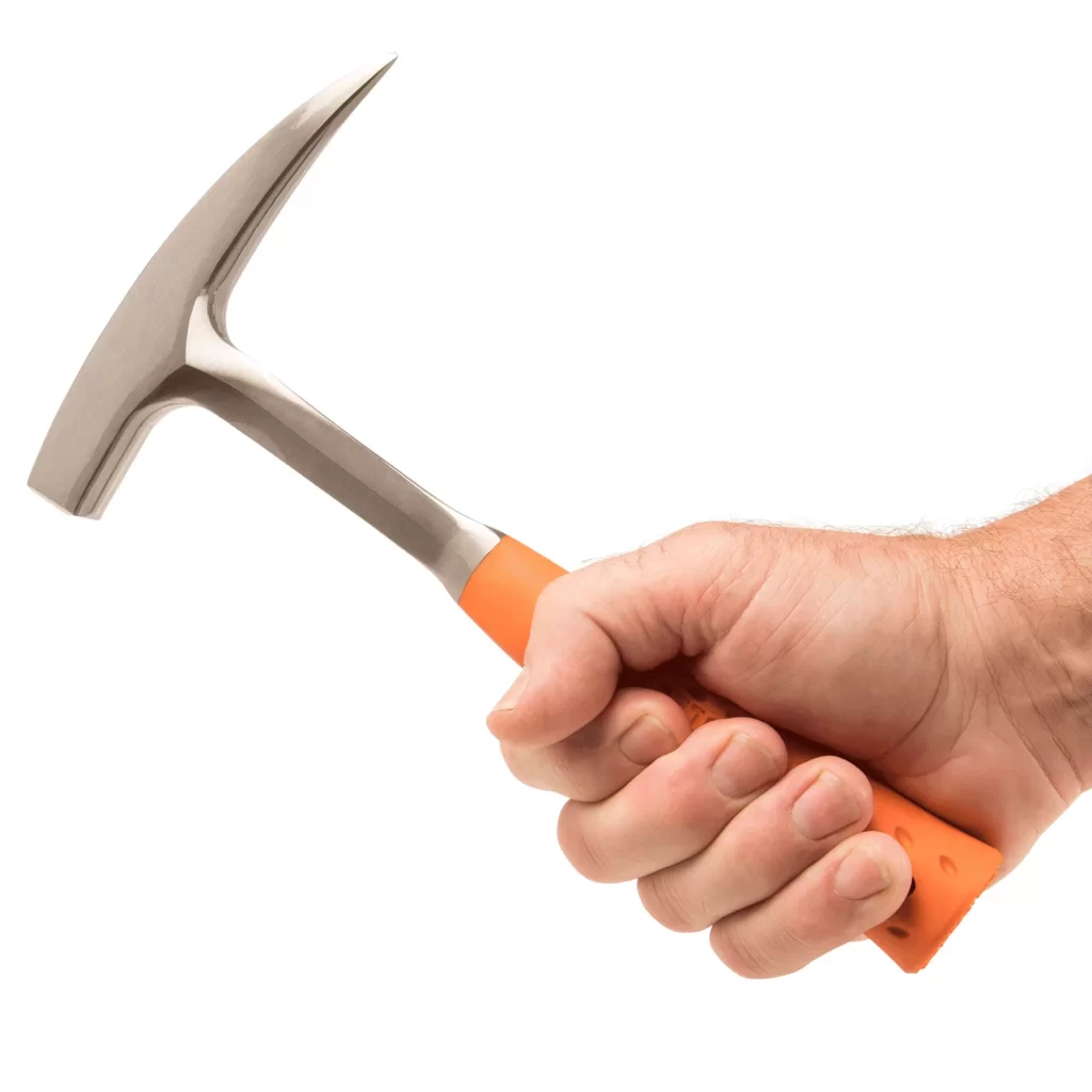 Estwing Geologenhammer / Pickhammer mit orangem Vinylgriff EO-14P