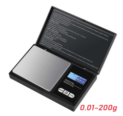 Digitale Feinwaage 0,01 gr bis 200 gr, schwarz
