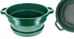 3 Stück Set SE Classifier Mesh 2 - 4 - 8 Kunststoffsieb Sieb mit Handgriffen