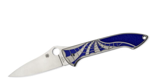 Spyderco Mike Draper Folder Blue Titanium