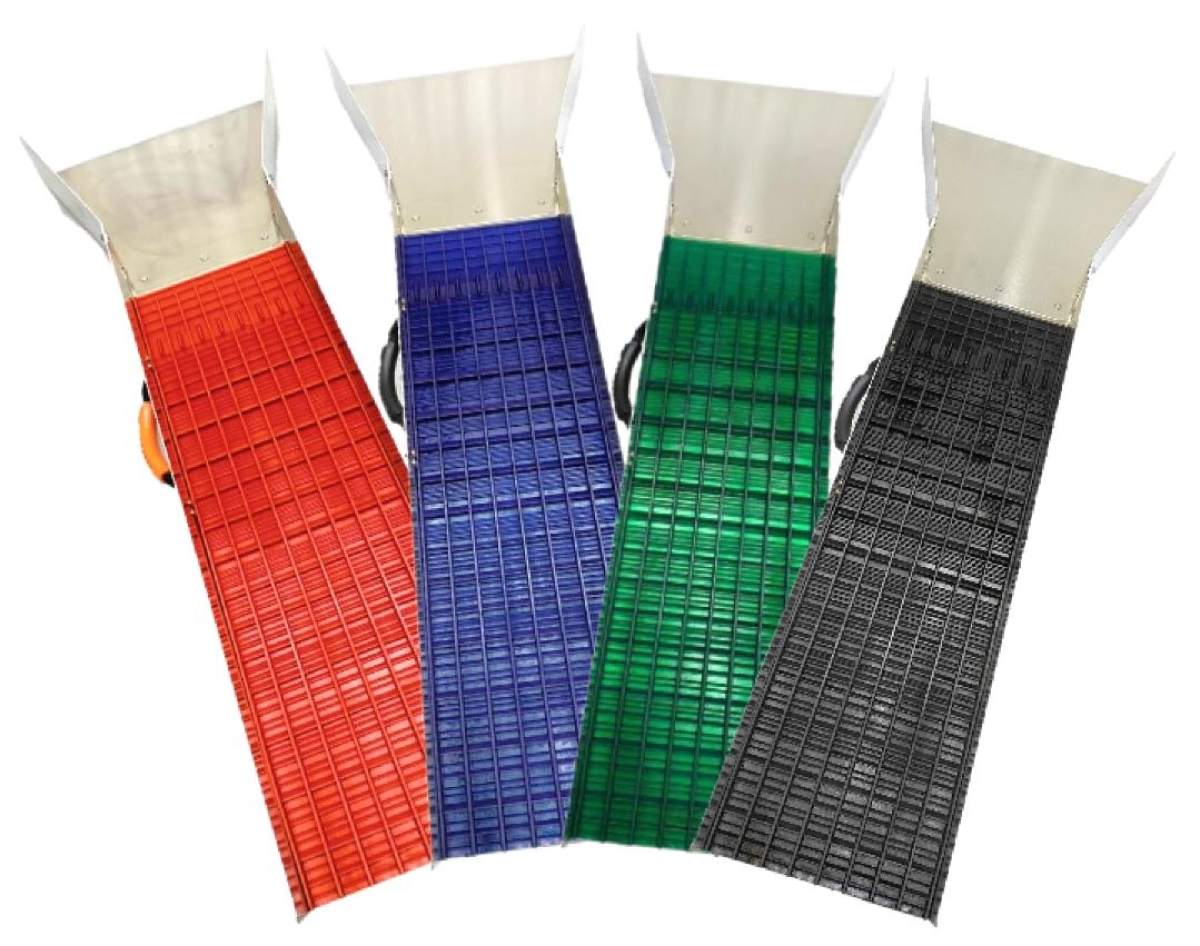Weltneuheit!! GRIZZLY MAT, schwarz --- KOMPLETTE WASCHRINNE --- 119,5 cm lang - 25,6 cm breit -- Trichter 45 cm breit -