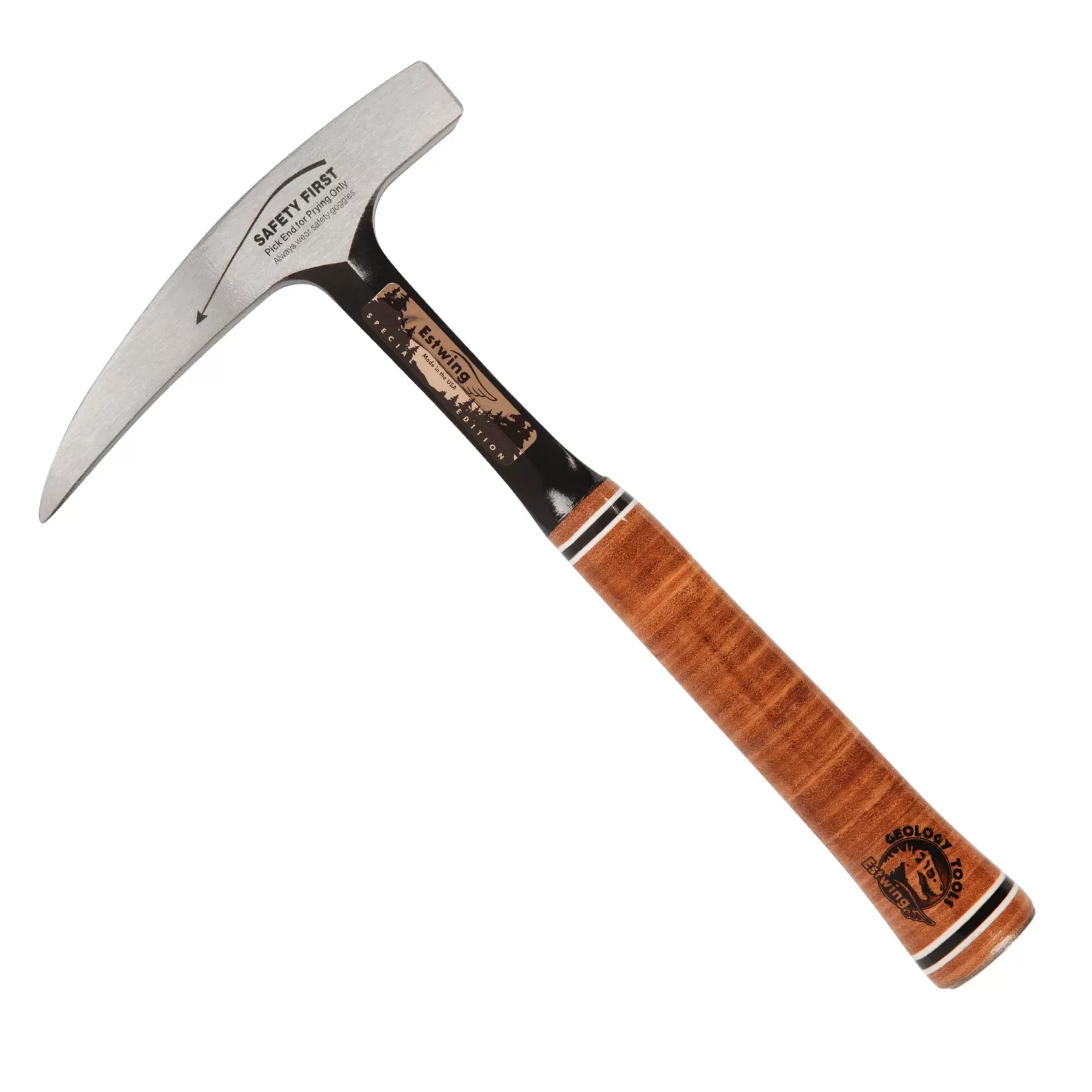 Estwing Geologenhammer / Pickhammer mit Ledergriff (Special Edition) E30SE