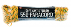 100' = 30,5 m Paracord Fallschirmseil - 4 mm - Tragkraft 200 kg - Farbe  yellow