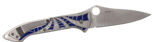 Spyderco Mike Draper Folder Blue Titanium