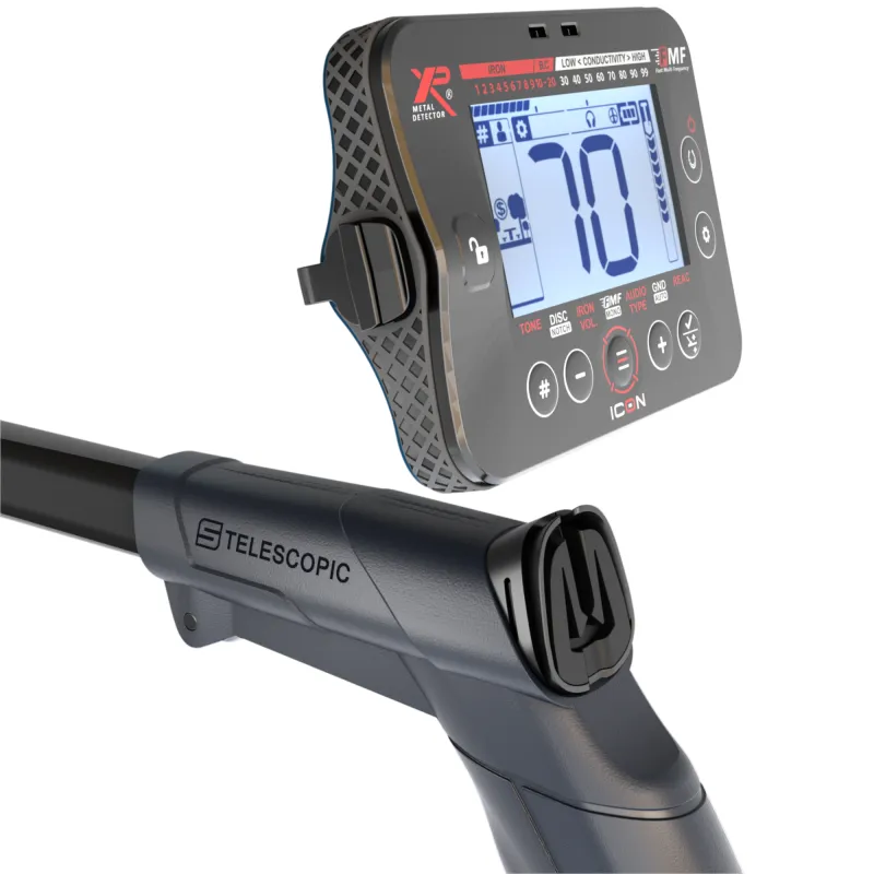 XP Icon Metalldetektor, 28cm Suchspule, kabellos, FMF Multifrequenz (ICON-28FMFRC)